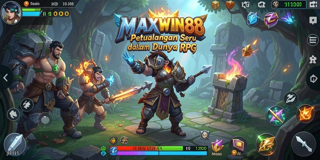 Tampilan menarik gameplay RPG di MAXWIN88