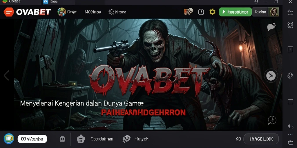 Tampilan mencekam dari gameplay OVABET yang penuh ketegangan.