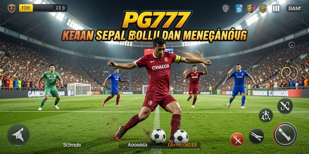 Tampilan menakjubkan dari pertandingan sepak bola aktif di PG777.