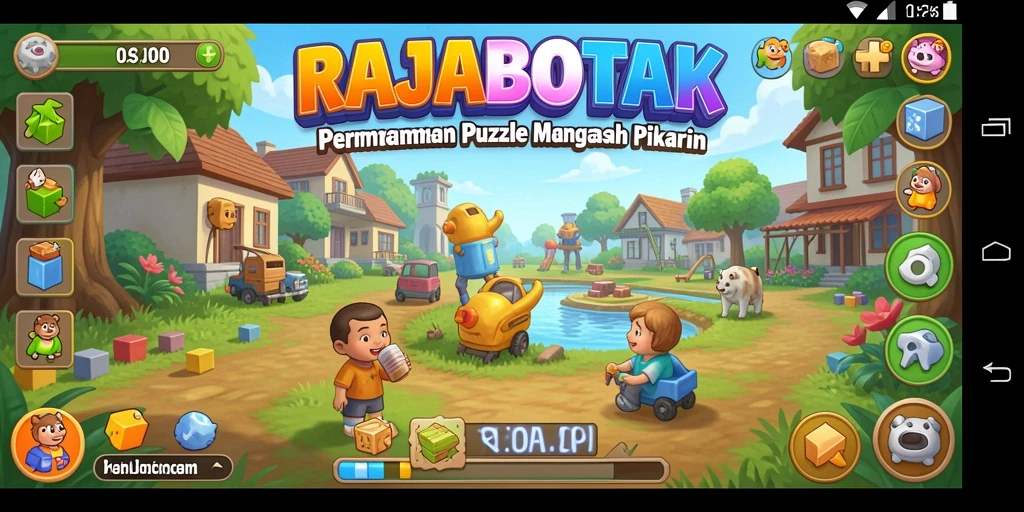 Tampilan gameplay seru dari RAJABOTAK yang menantang.