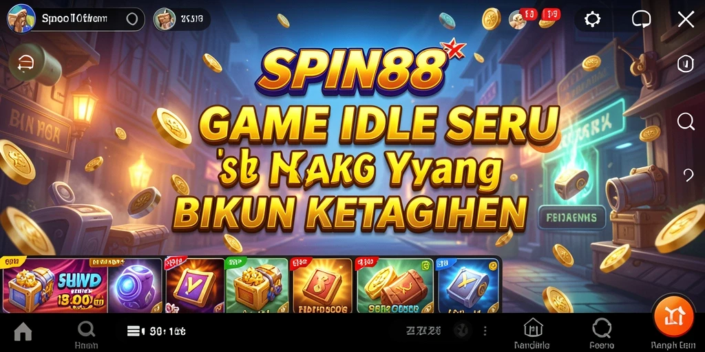 Gameplay seru SPIN88 dengan karakter unik dan fitur Idle.
